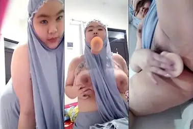 Bokep Indo Hijaber Tobrut Pake Mukena Colmek Dildo