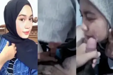 Hijaber Cantik Sepong Kontol Sampe Crot Di Muka Basah